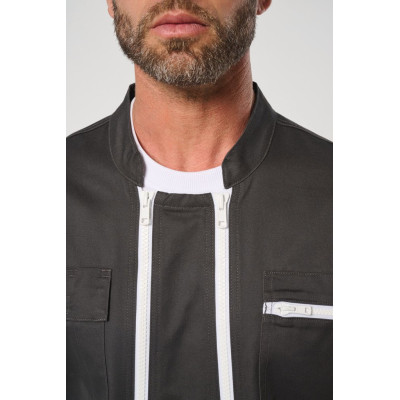 Overall with double zip